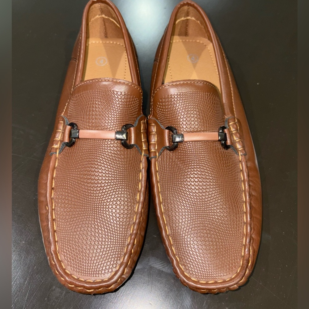Boys Loafer Casual Slip-on Flats Dress Shoes